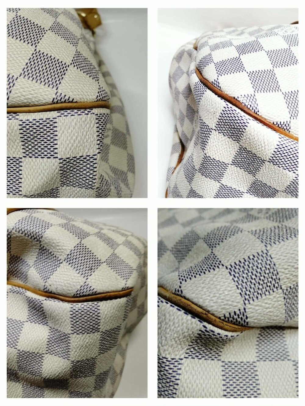 Authentic Louis Vuitton Galliera GM Damier Azur Hobo Shoulder Bag Large LV Tote - Picture 7 of 16